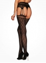 Obsessive garter stockings czarne (S817)