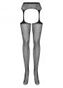 Obsessive garter stockings czarne (S207)
