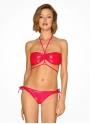 Obsessive dwuczęściowy kostium kąpielowy metaliczny czerwony (Coralya)