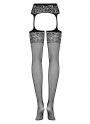 Obsessive garter stockings czarne (S500)
