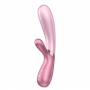 Satisfyer Hot Lover ogrzewany wibrator króliczek sterowany telefonem różowy