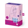 Satisfyer Feel Confident zestaw kubeczków menstruacyjnych niebieski - 15, 20 ml