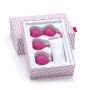 Lovelife Flex zestaw kulek gejszy w kształcie serduszek różowy