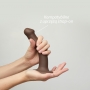Strap-On-Me Double Density dildo zmieniające kształt S - czekoladowe