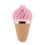 Satisfyer Sweet Treat obrotowy masażer w kształcie loda włoskiego różowo-beżowy