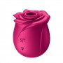 Satisfyer Pro 2 Classic Blossom bezdotykowy masażer łechtaczki w kształcie róży ciemnoróżowy