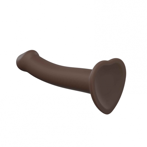 Strap-On-Me Double Density dildo zmieniające kształt S - czekoladowe