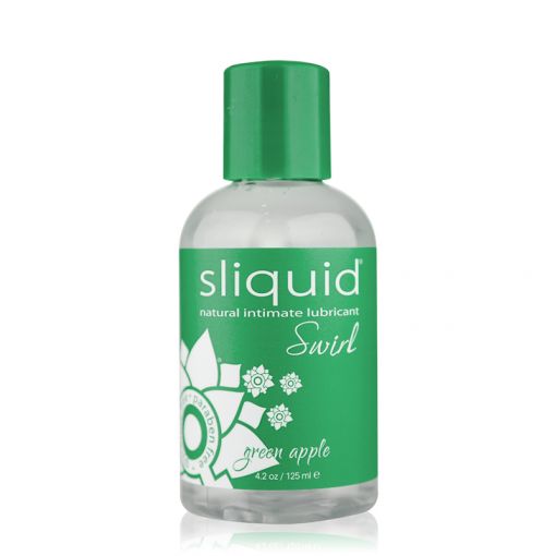 Sliquid Naturals Swirl smakowy lubrykant na bazie wody zielone jabłko - 125 ml
