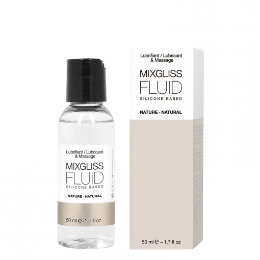 Mixgliss Fluid 2w1 silikonowy lubrykant i żel do masażu naturalny 50 ml