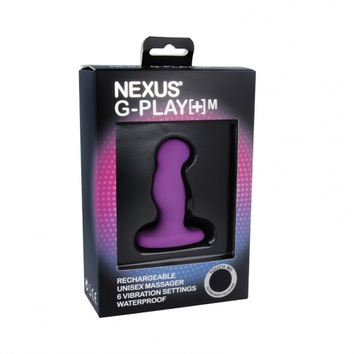 Nexus G-Play + wibrujący korek analny rozmiar M fioletowy