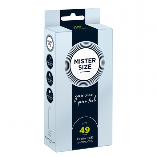 Mister Size 49 prezerwatywy dla obwodu 10 - 11 cm 10 szt.