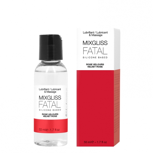 Mixgliss Fatal 2w1 silikonowy lubrykant i żel do masażu róża 50 ml