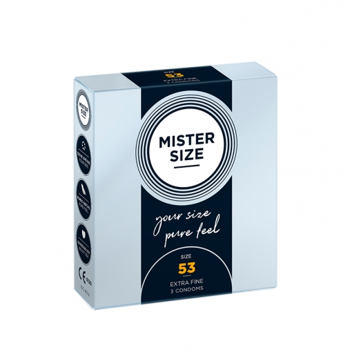 Mister Size 53 prezerwatywy dla obwodu 11 - 11,5 cm 3 szt.