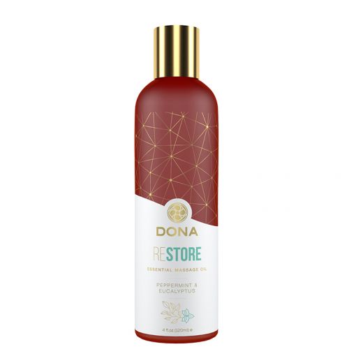 Dona aromatyczny olejek do masażu Restore - mięta i eukaliptus - 120 ml