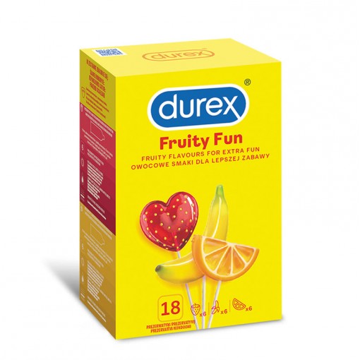 Durex Fruity Fun prezerwatywy smakowe 18 szt.