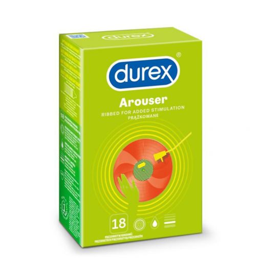 Durex Arouser prezerwatywy ze stymulującymi prążkami 18 szt.