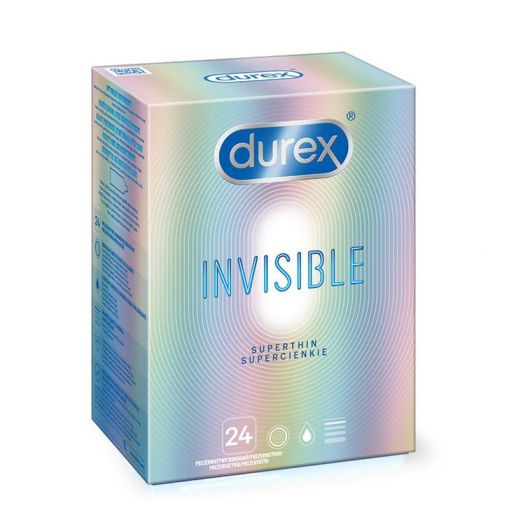 Durex Invisible najcieńsze prezerwatywy 24 szt.