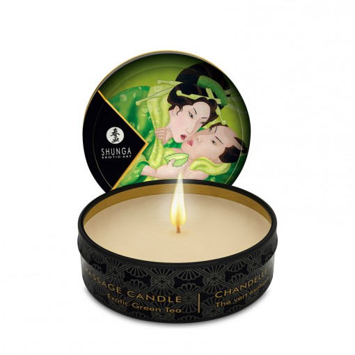 Shunga świeca do masażu zielona herbata 30 ml