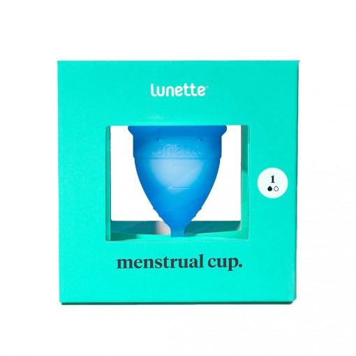 Lunette kubeczek menstruacyjny niebieski rozmiar 1