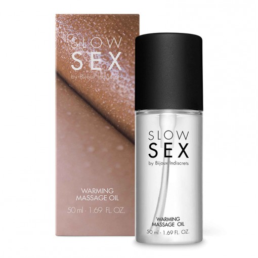 Bijoux Indiscrets Slow Sex rozgrzewający olejek do masażu sprzyjający pocałunkom 50 ml