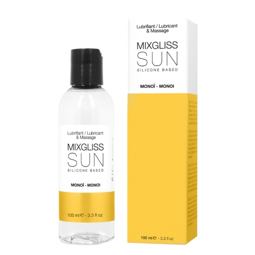 Mixgliss Sun 2w1 silikonowy lubrykant i żel do masażu monoi 100 ml