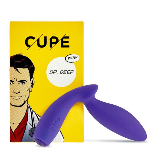 CUPE Dr. Deep wibrujący korek analny fioletowy