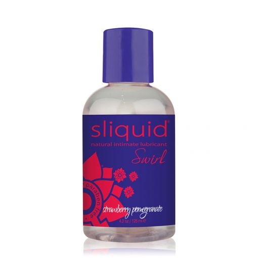Sliquid Naturals Swirl smakowy lubrykant na bazie wody truskawki i granat - 125 ml