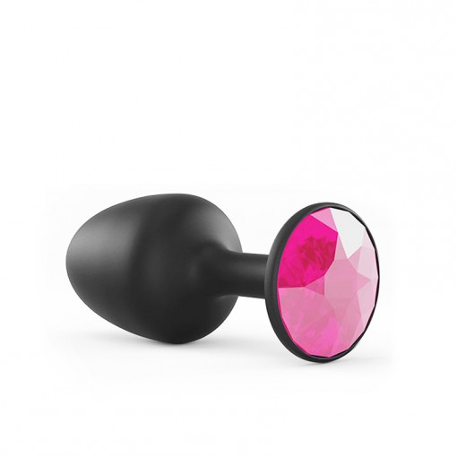 Dorcel Geisha Plug Ruby korek analny z drgającą kulką czarny z rubinowym kryształkiem