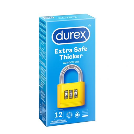 Durex Extra Safe prezerwatywy pogrubione 12 szt.