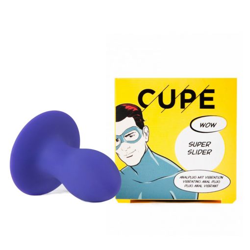 CUPE Super Slider wibrujący korek analny fioletowy