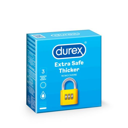 Durex Extra Safe prezerwatywy pogrubione 3 szt.