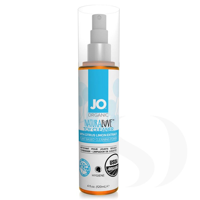 System JO Natural Love organiczny spray do czyszczenia zabawek erotycznych 120 ml