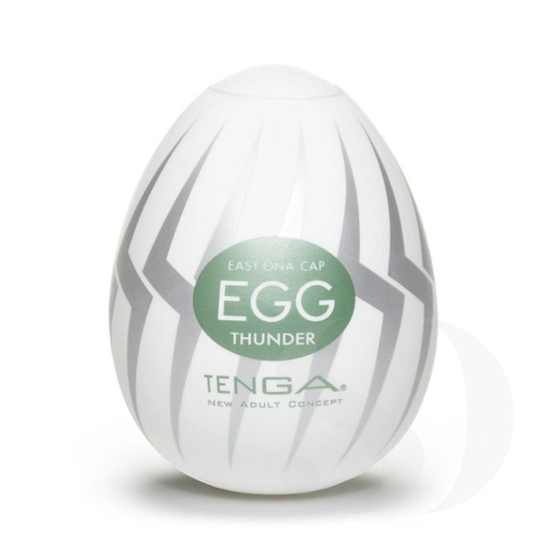 Tenga Egg Hard Boiled masturbator w kształcie jajka Thunder