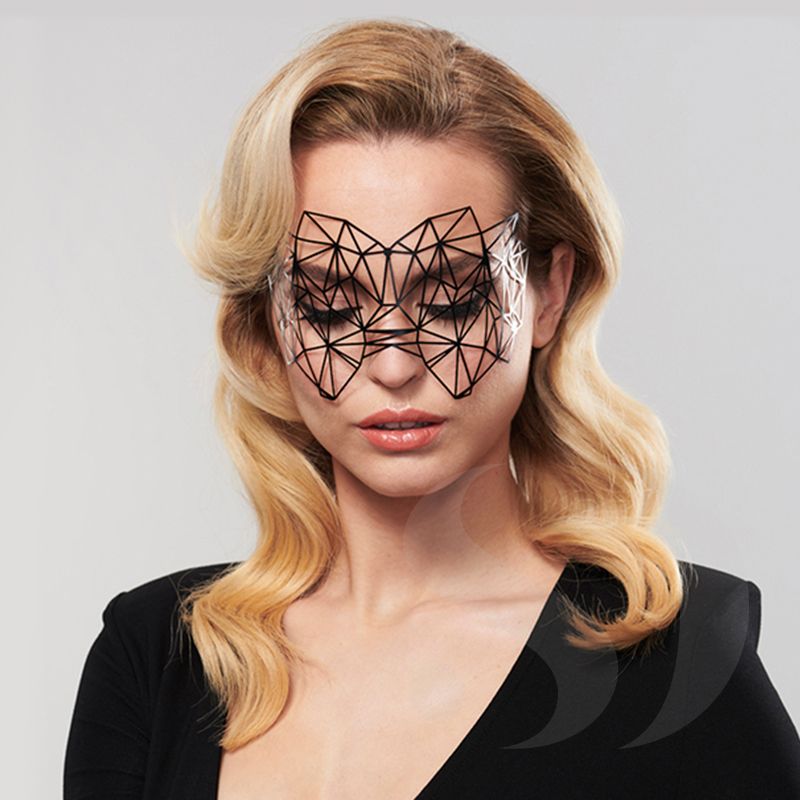 Bijoux Indiscrets ozdobna maska na oczy Kristine - czarna