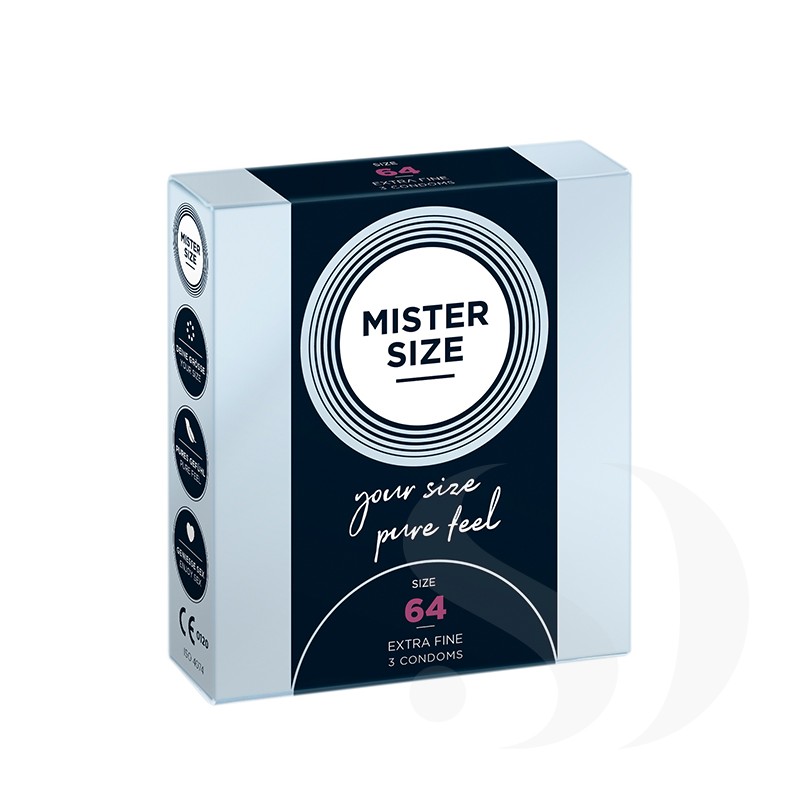 Mister Size 64 prezerwatywy dla obwodu 13 - 14 cm 3 szt.