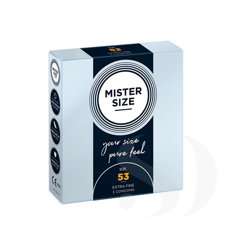 Mister Size 53 prezerwatywy dla obwodu 11 - 11,5 cm 3 szt.