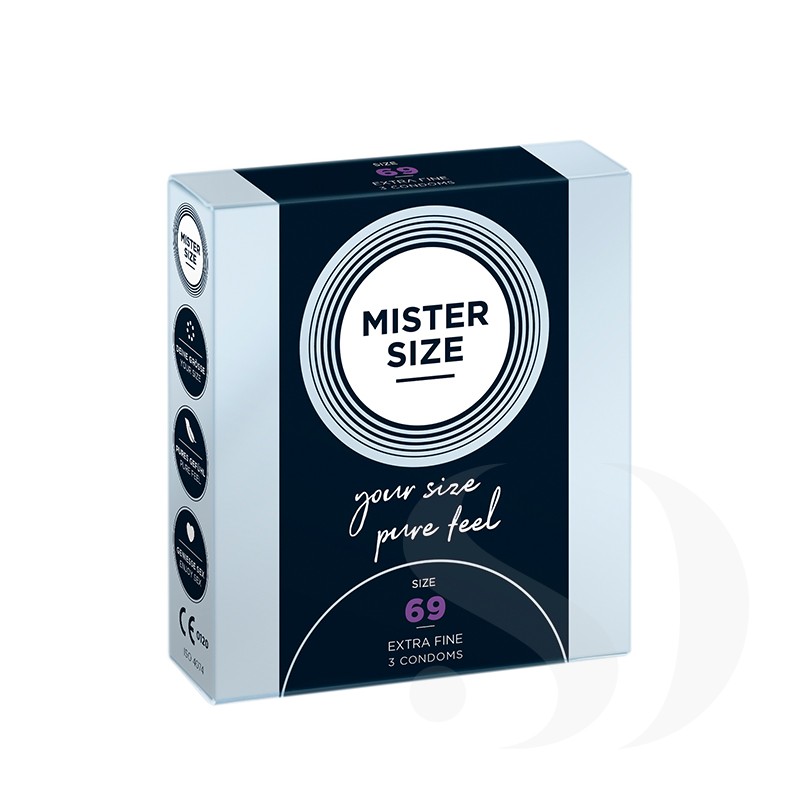 Mister Size 69 prezerwatywy dla obwodu 14 - 15 cm 3 szt.